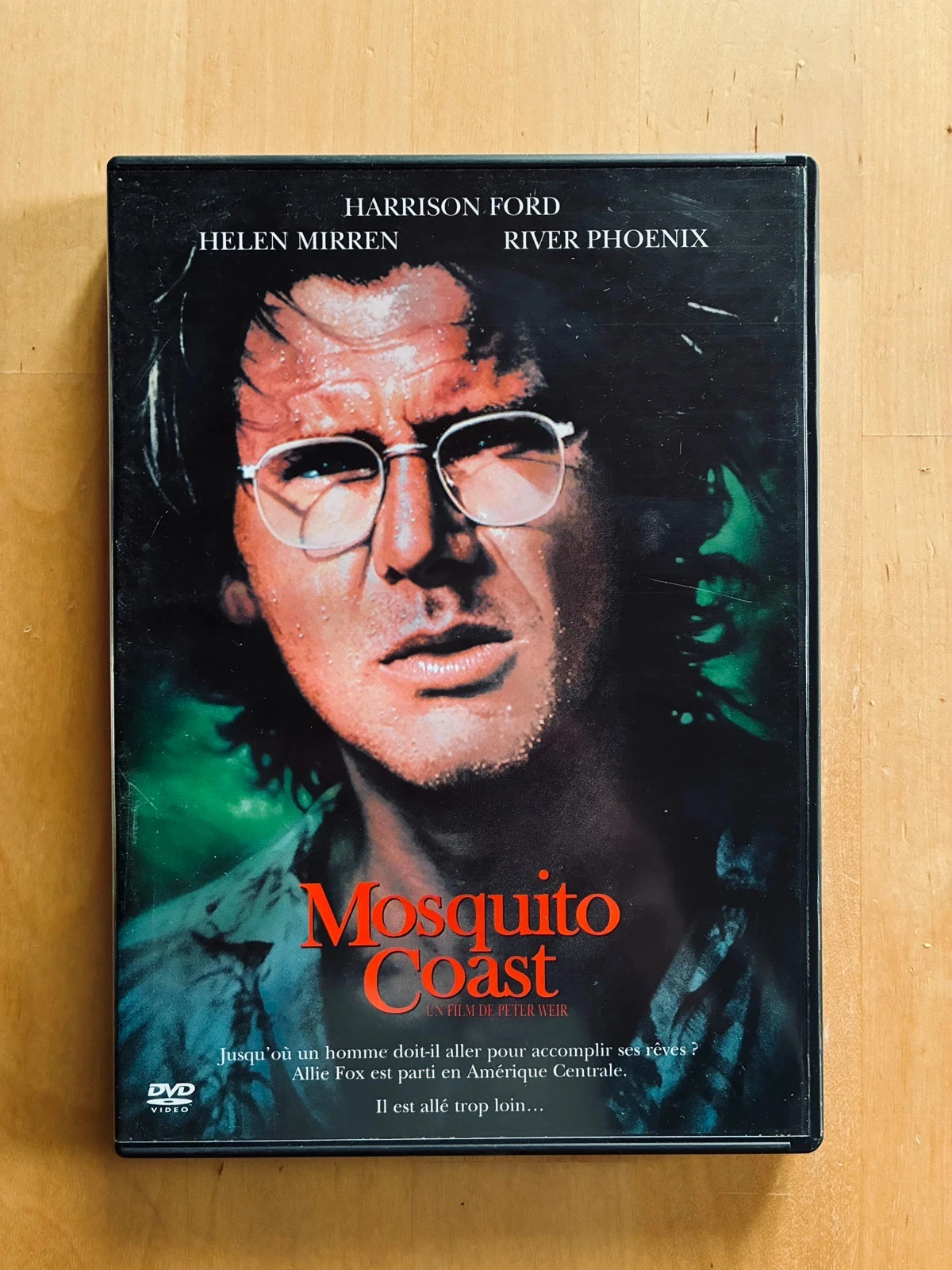 DVD Mosquito Coast de Peter Weir avec Harrison Ford.